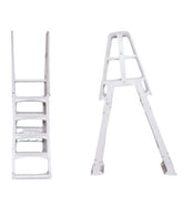 Sterns A-Frame pool ladder, all white plastic
